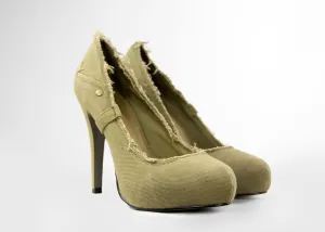 ASH Electra Military Green Stiletto Heel Pumps SIZE EU 38, USA 8