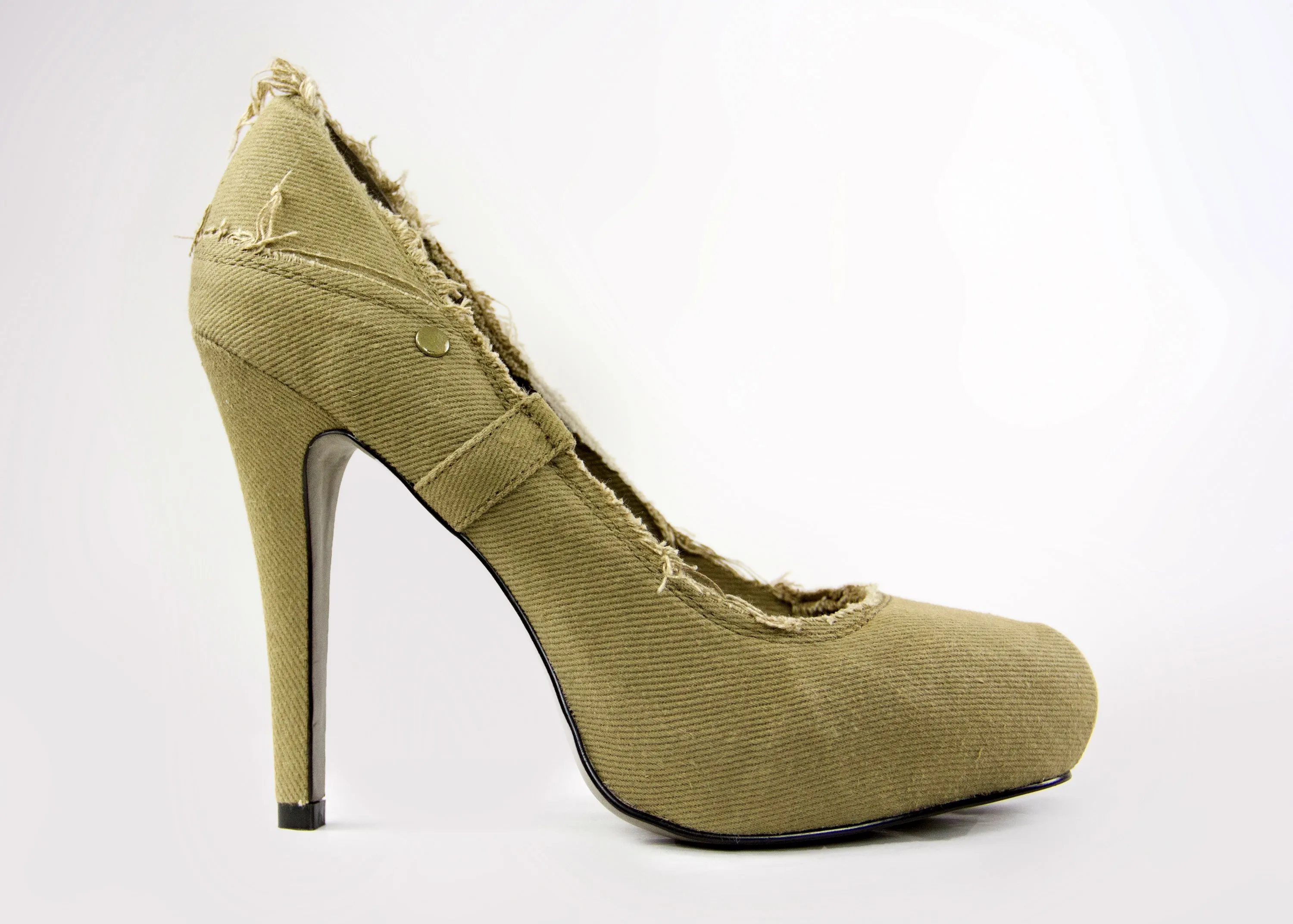 ASH Electra Military Green Stiletto Heel Pumps SIZE EU 38, USA 8