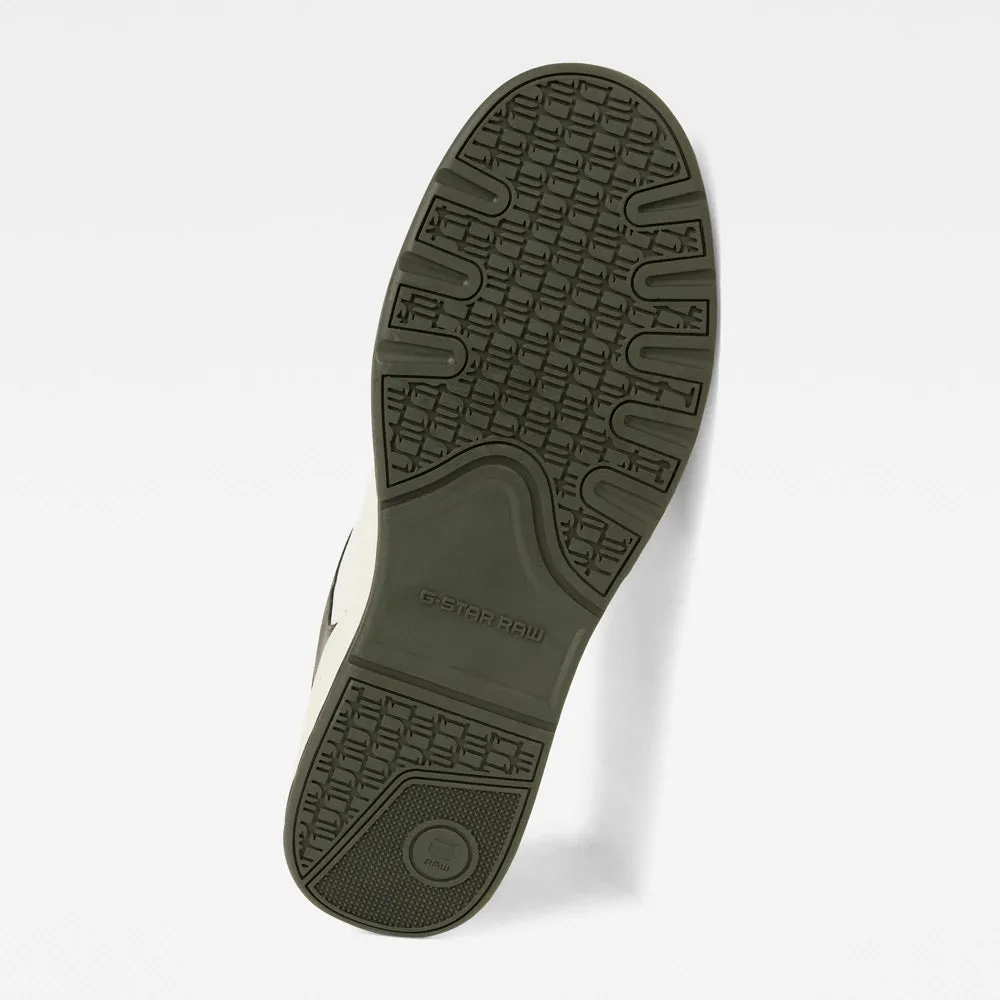 Attacc Block Leather Sneakers  - White Multi