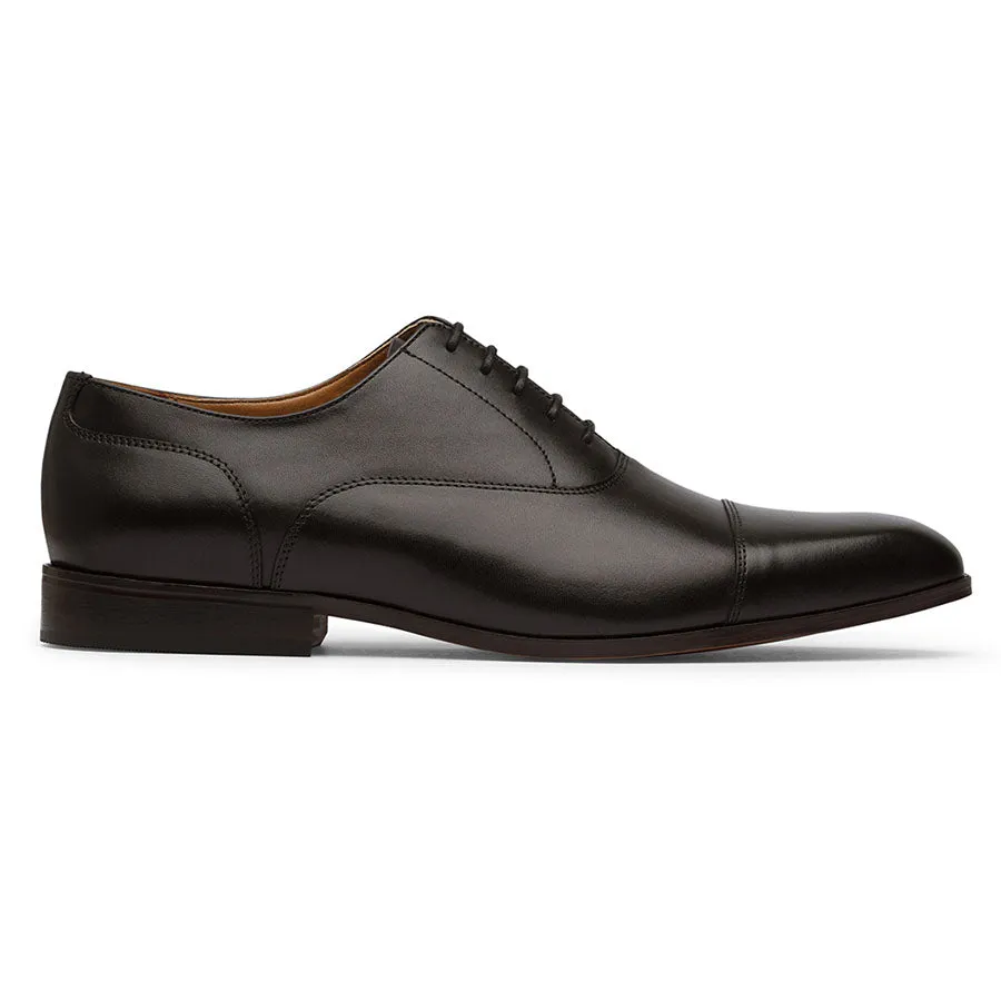 Black Captoe Stitch Oxfords