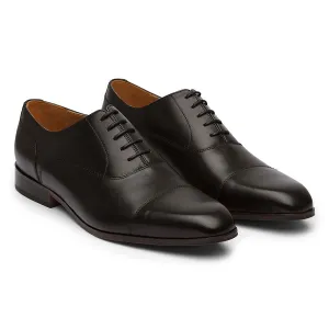 Black Captoe Stitch Oxfords