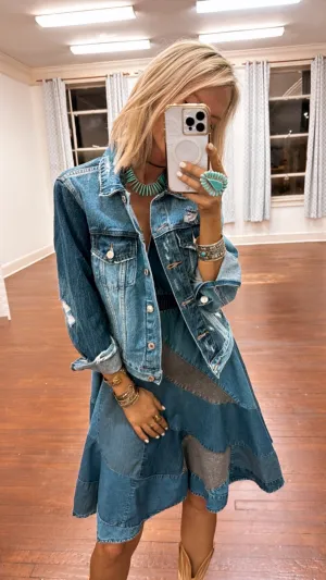 Boho Western Halter Dress