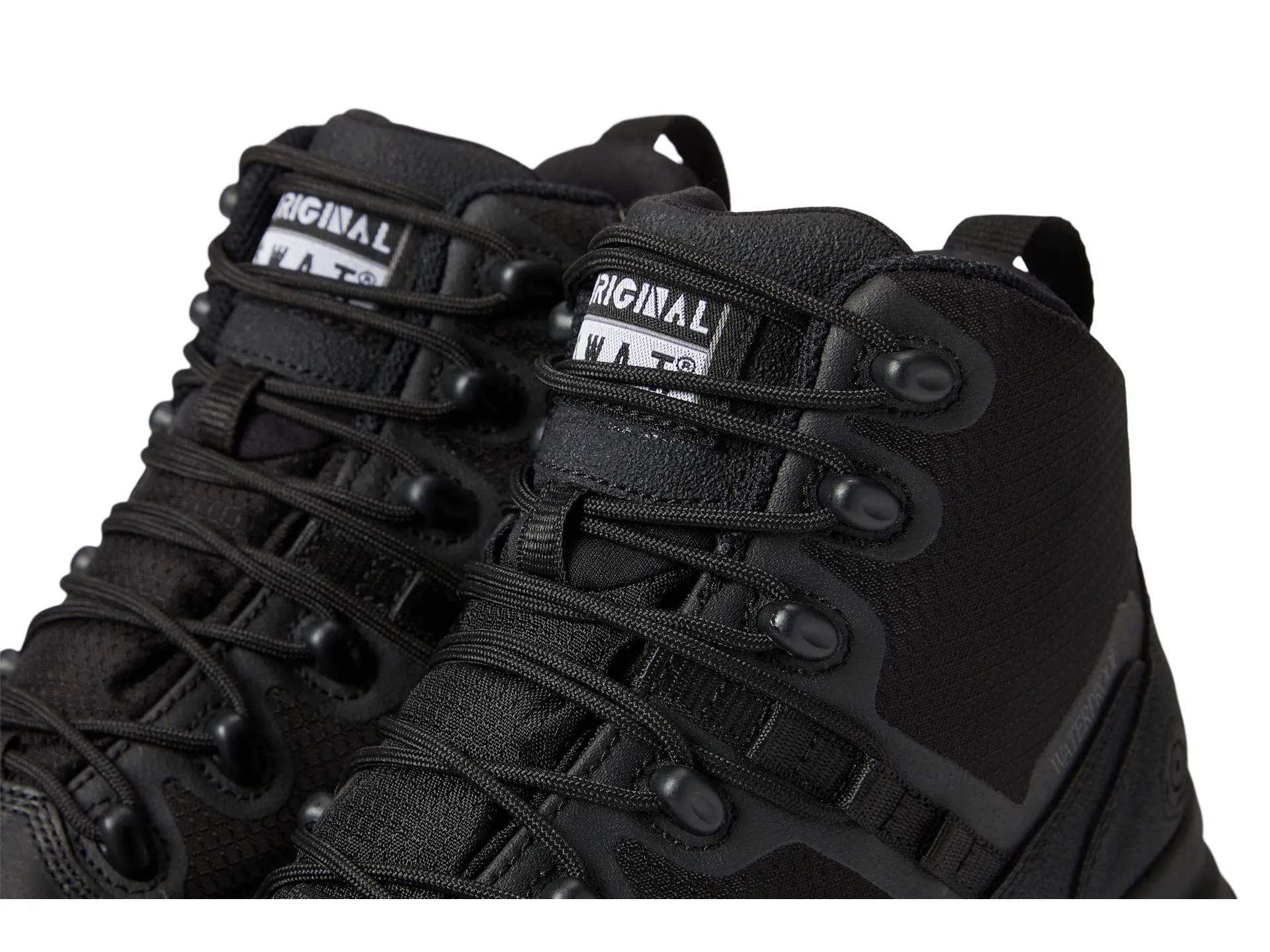 Boots Original S. Alpha Fury 6" Side Zip Leather Toe Waterproof, black
