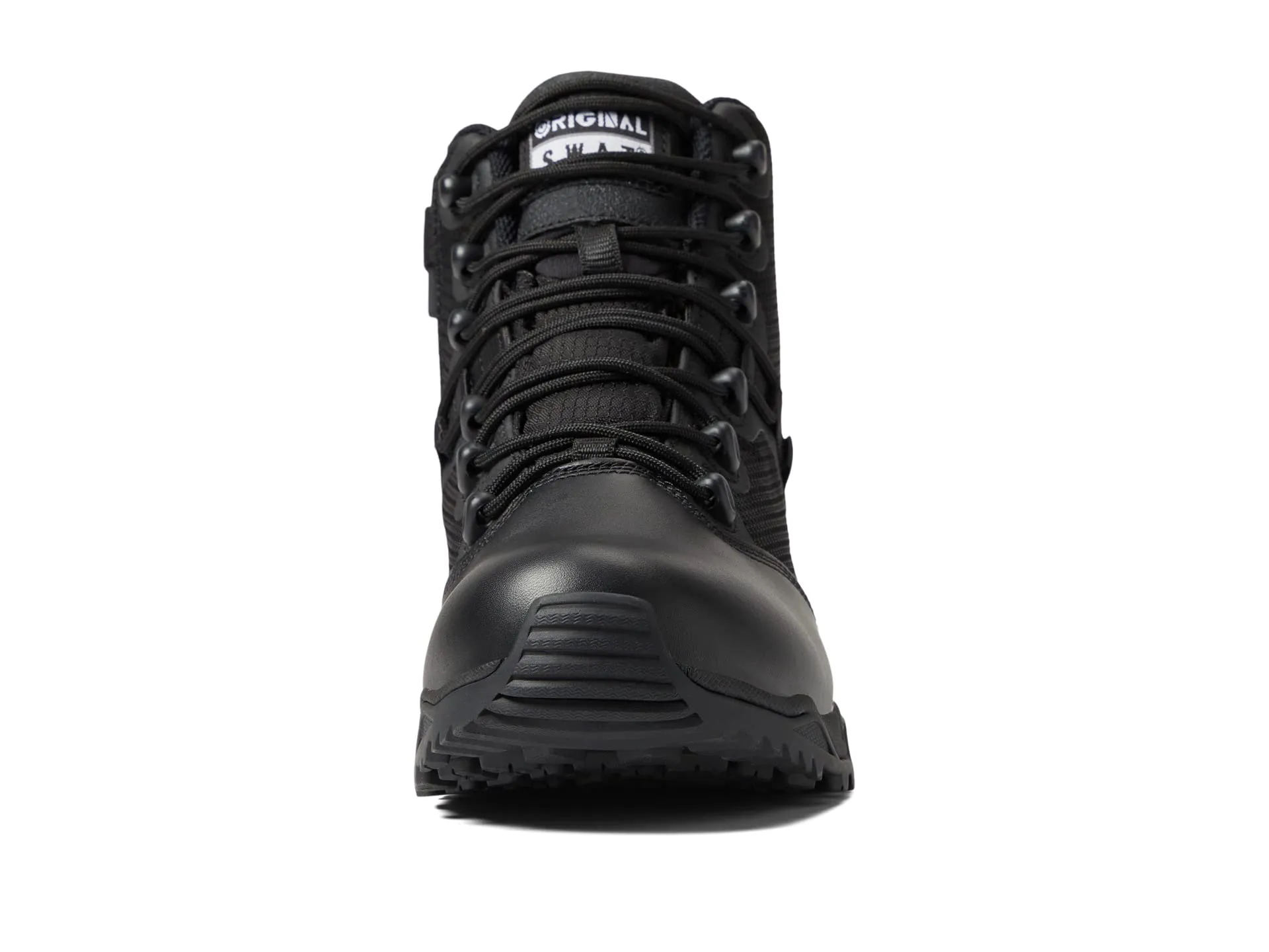 Boots Original S. Alpha Fury 6" Side Zip Leather Toe Waterproof, black
