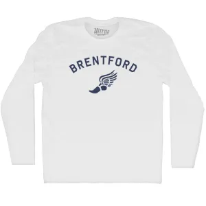 Brentford Running Track Winged Foot-Adult Cotton Long Sleeve T-shirt