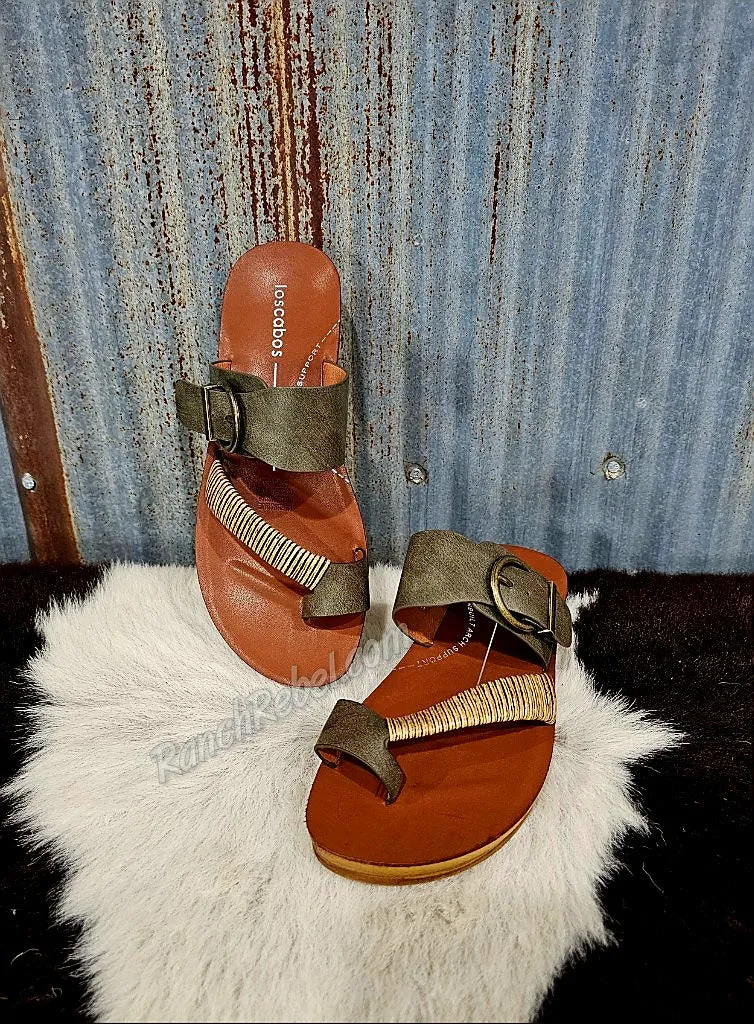 Bria Sandal in Khaki #5532