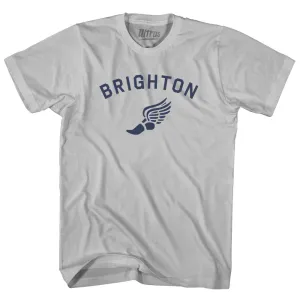 Brighton Running Track Winged Foot Adult Cotton T-shirt