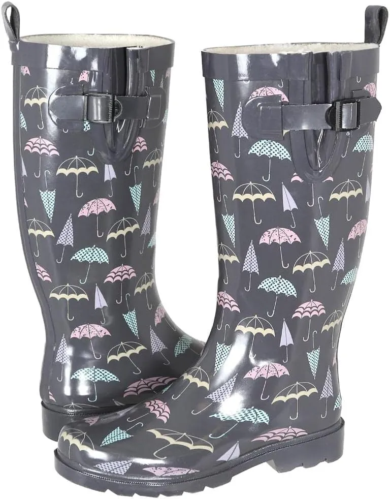 Capelli New York Ladies Tall Cozy Lined Rain Boots