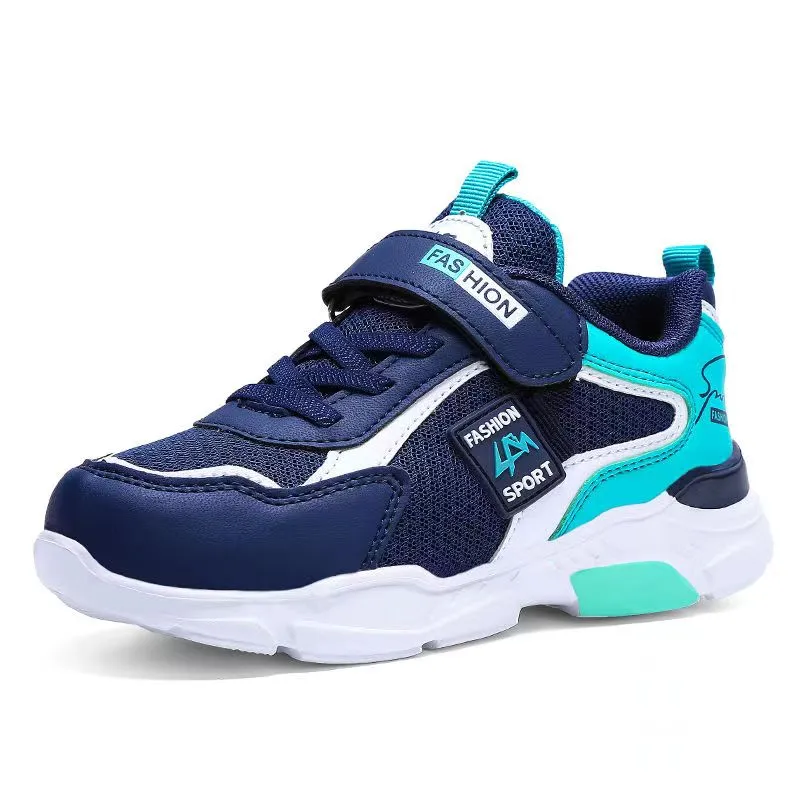 Children's Fashion Sports Shoes Boys Running Breathable Shoes Kids Winter Outdoor Lightweight Leather Sneaker - YBSD50471