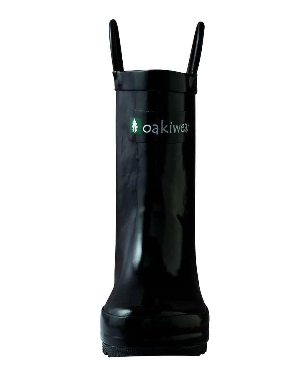 CHILDREN’S RUBBER RAIN BOOTS, JET BLACK
