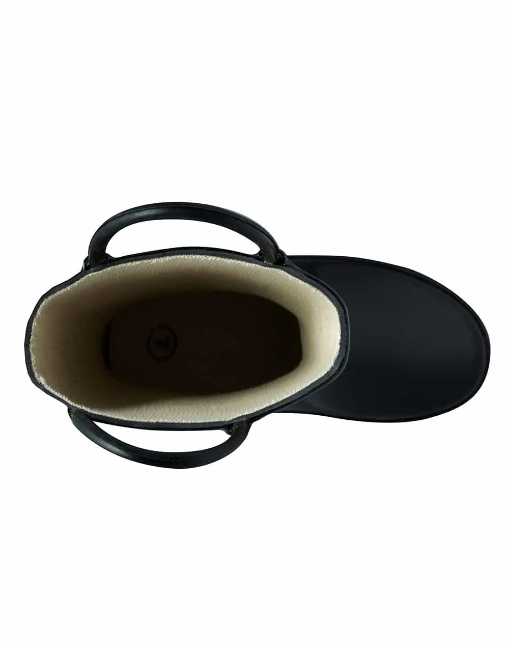 CHILDREN’S RUBBER RAIN BOOTS, JET BLACK