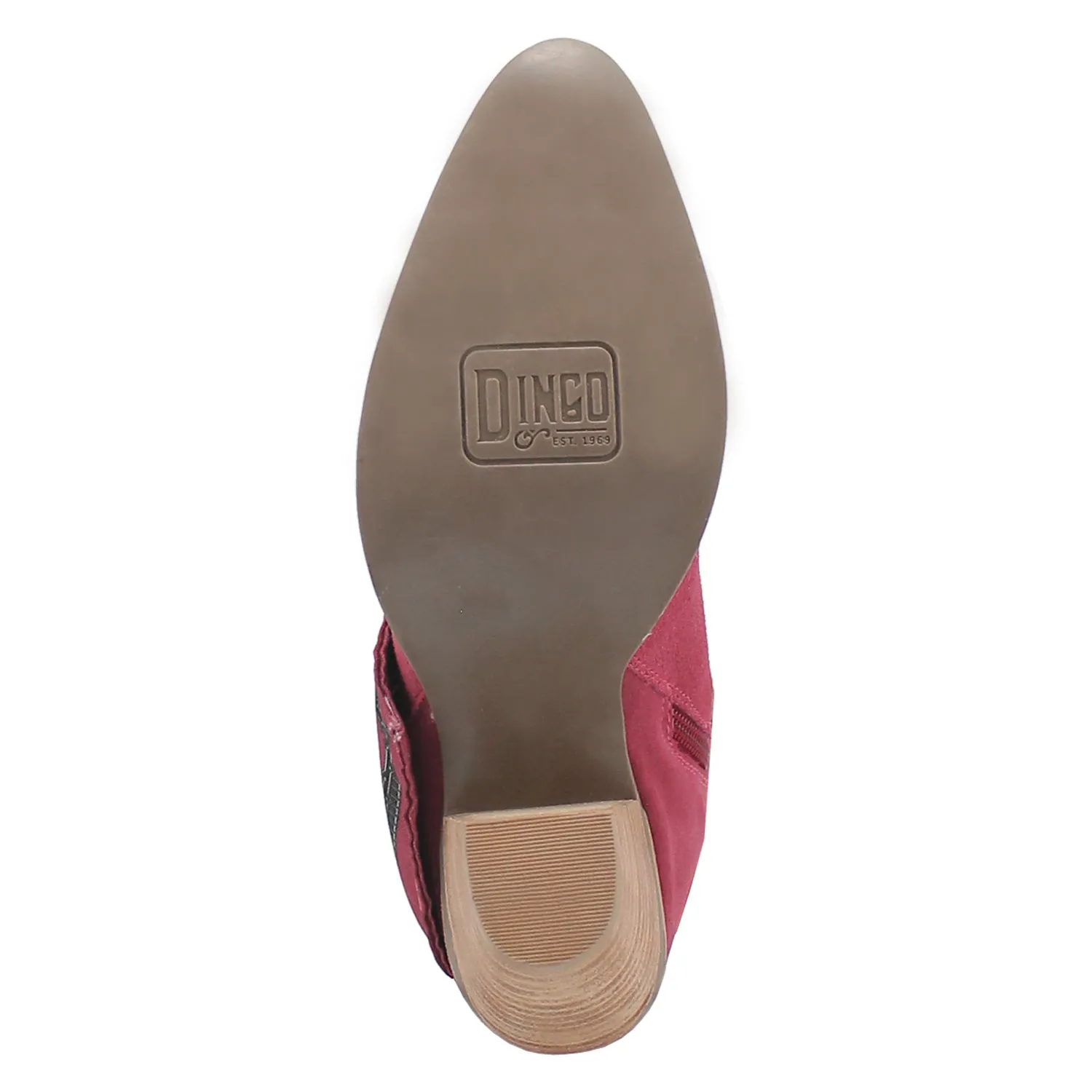 Dingo Womens Bandida Fuchsia Suede Fashion Boots