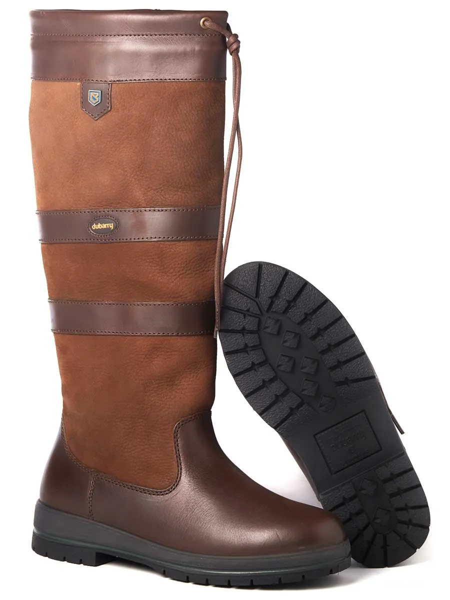 DUBARRY Galway Waterproof Leather Country Boots - Walnut
