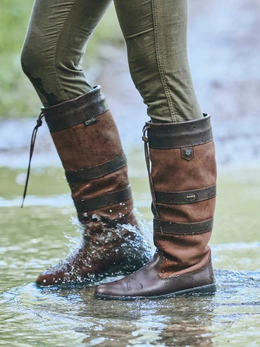 DUBARRY Galway Waterproof Leather Country Boots - Walnut