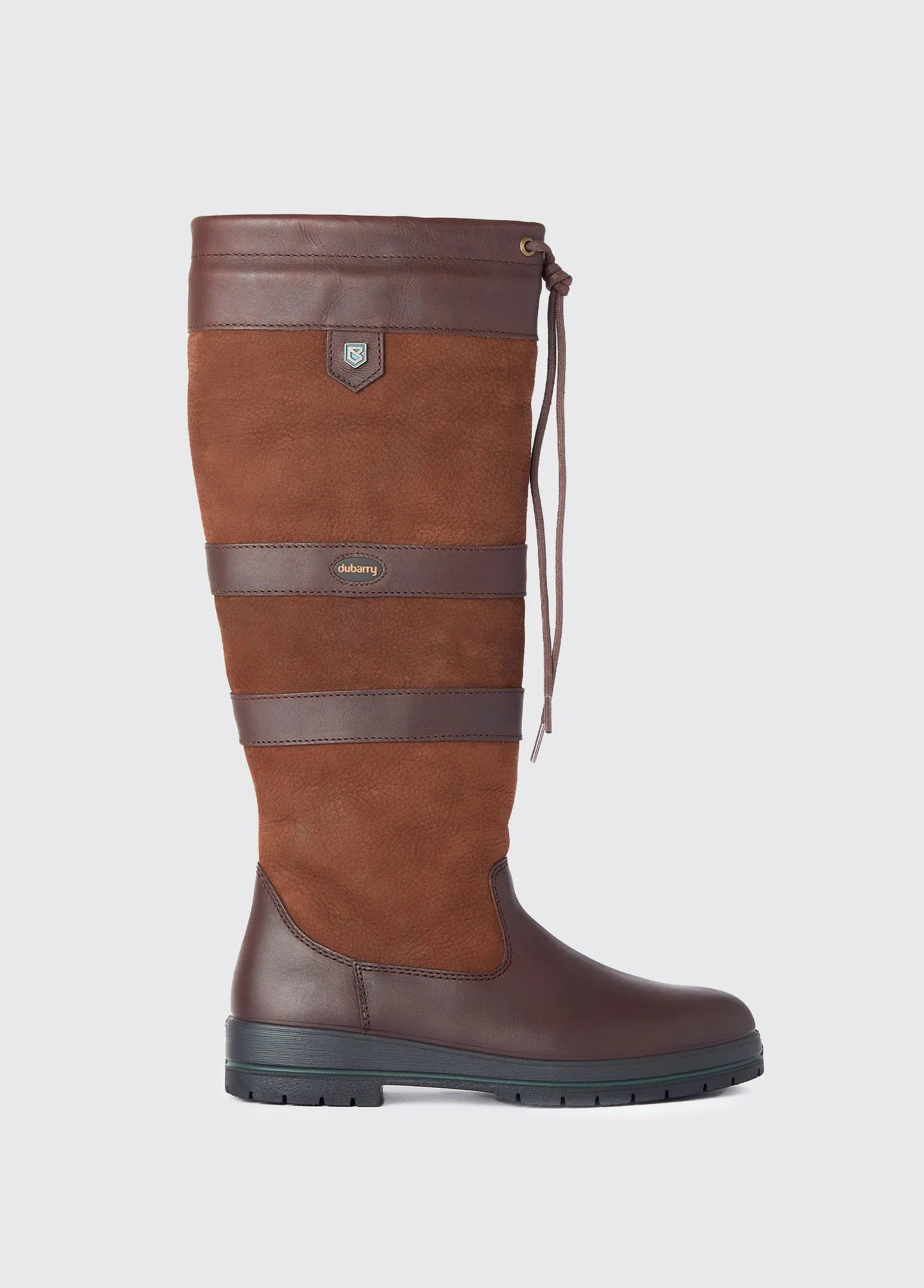 DUBARRY Galway Waterproof Leather Country Boots - Walnut