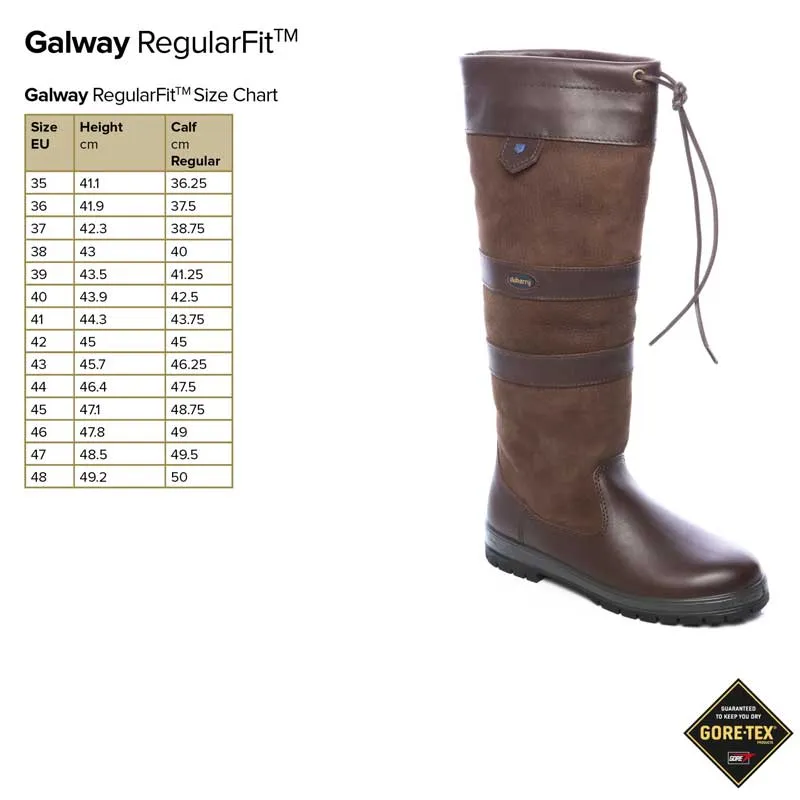 DUBARRY Galway Waterproof Leather Country Boots - Walnut