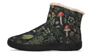 Foraging Comfy Winter Boots - Warm Vegan Boots with Side Zipper and Anti-Slip Soles
