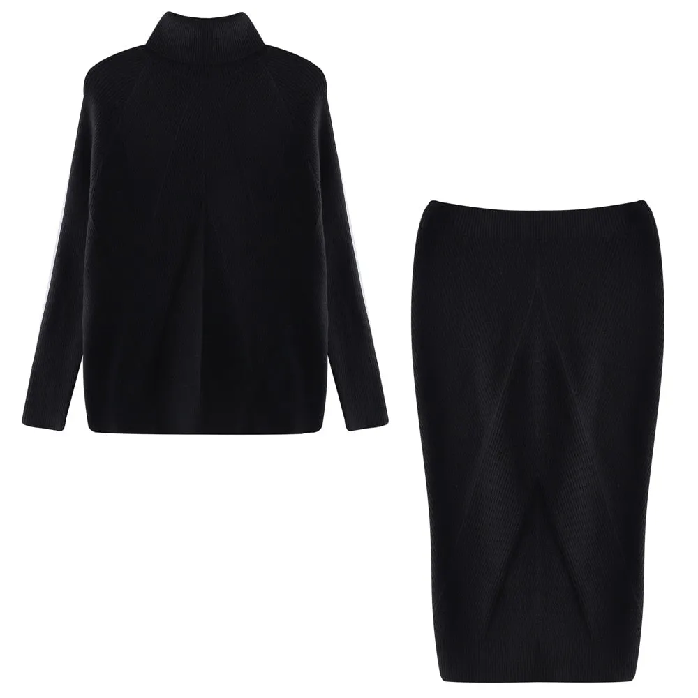 Gabi Knitted two-piece set with skirt