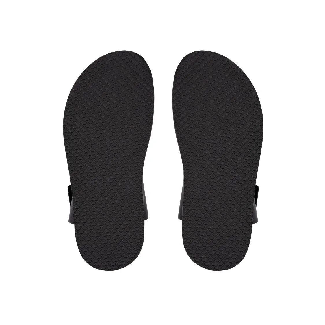 Gala: Black Two Bar Back Strap Sandals