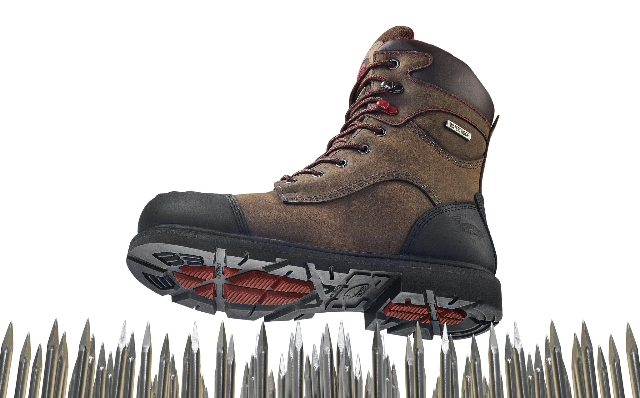 Hammer Brown Carbon Toe EH PR WP Insulated 8" Work Boot