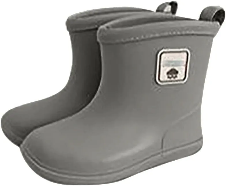 IWIHMIV Raining Boots for Kids Non Slip Waterproof Rubber Boots Outdoor Toddler Boys Girls Lightweight Rain Boots