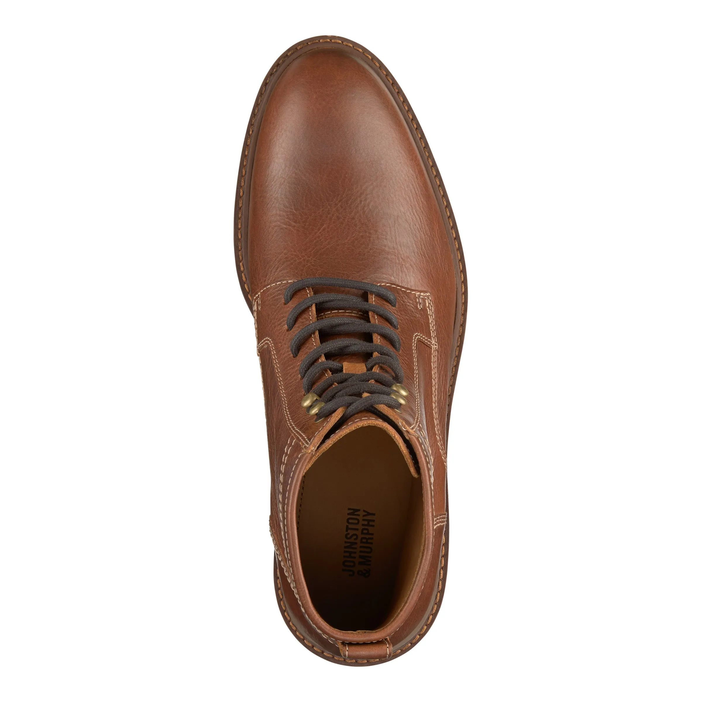 Johnston & Murphy Barrett Plain Toe Boot Tan Men's