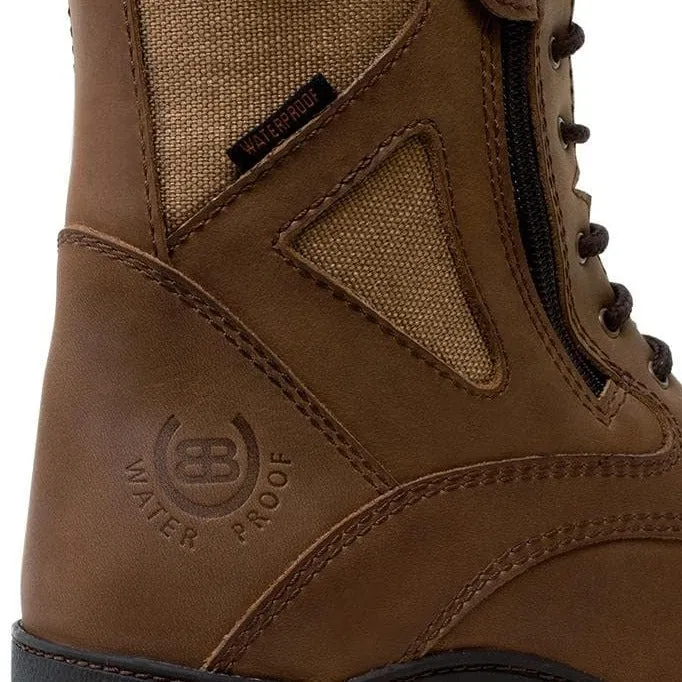 Mocha Kentucky Storm Waterproof Jodhpur Riding Boots - Durable and Stylish Equestrian Footwear
