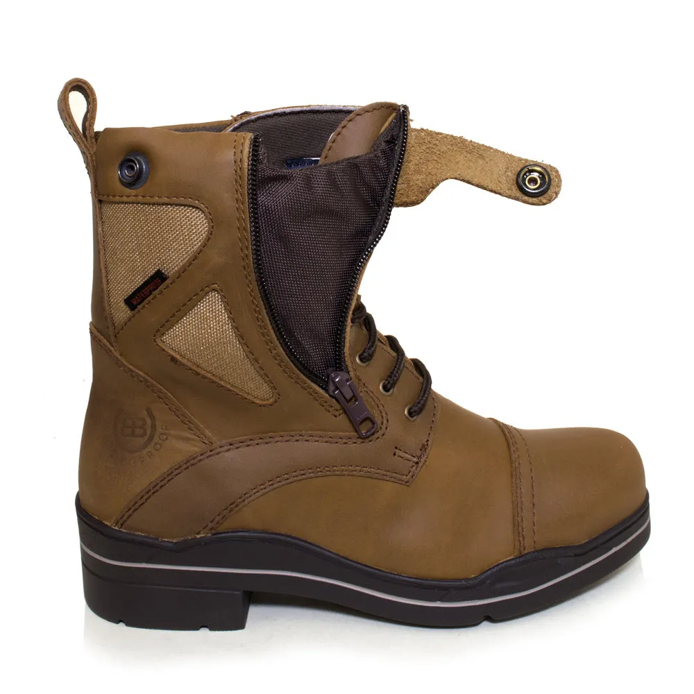 Mocha Kentucky Storm Waterproof Jodhpur Riding Boots - Durable and Stylish Equestrian Footwear