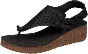 Ladmiple Sandals for Women Comfy Fashion Flip Flops Platform Sandal Casual Beach Clip Toe Slipppers Shoes Dressy Summer