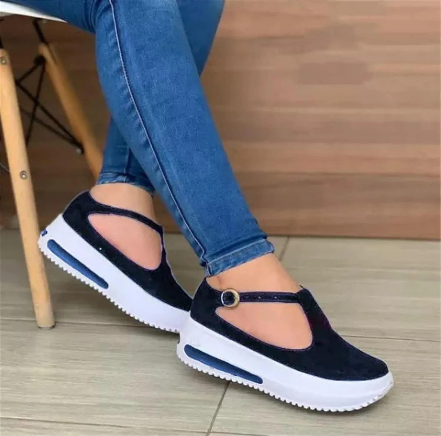 Ladmiple Sandals Women Dressy Summer Comfy Slip On Flip Flops Platform Sandal Causal Travel Ankle Buckle Orthopedic Shoe