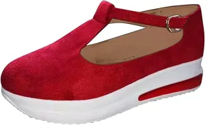 Ladmiple Sandals Women Dressy Summer Comfy Slip On Flip Flops Platform Sandal Causal Travel Ankle Buckle Orthopedic Shoe