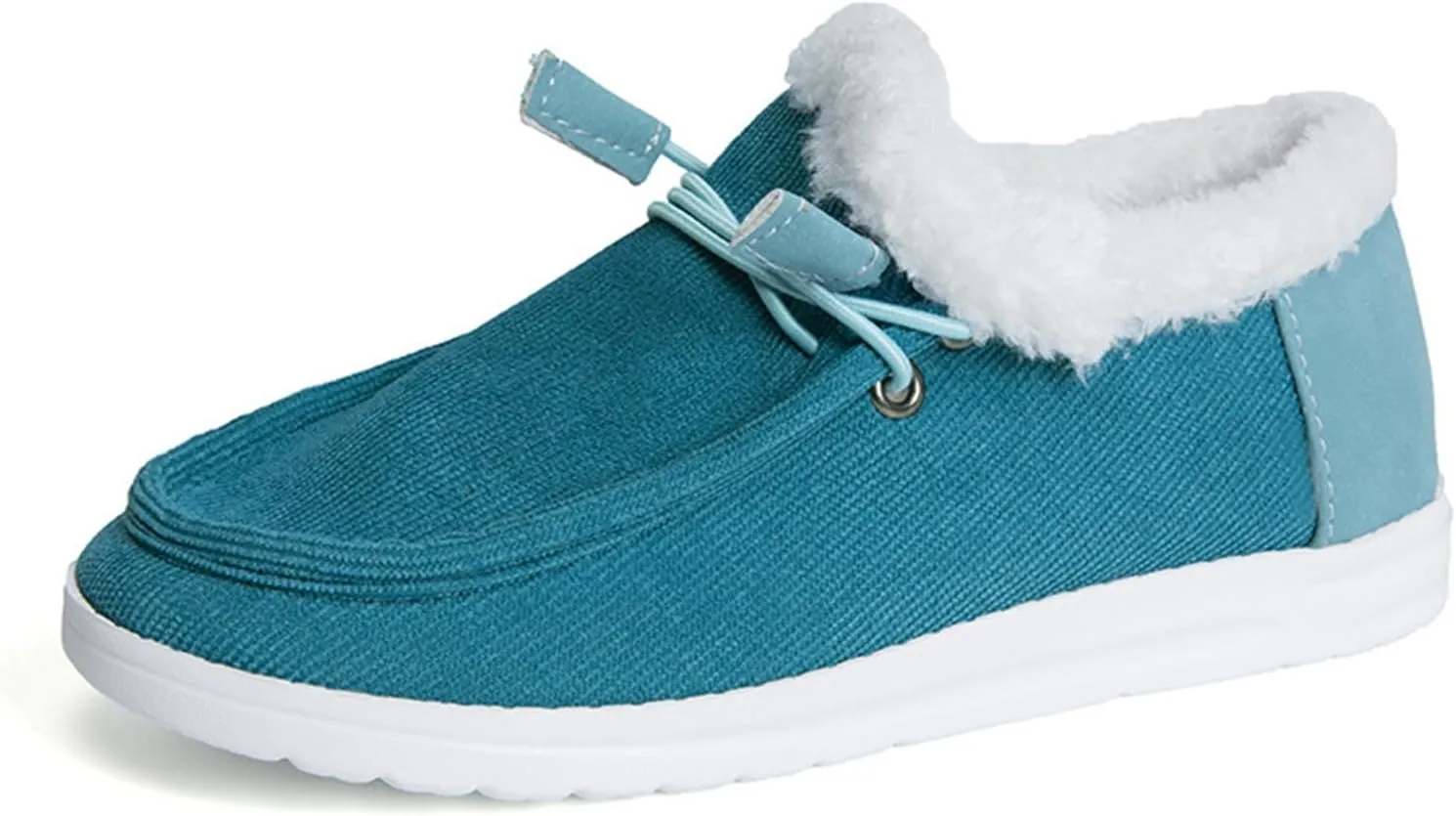 Lausiuoe Winter Boots For Women Fashion Snow Boots Anti-Slip Outdoor Loafers Shoes Warm Fur Lined Comfortable Fuzzy Booties