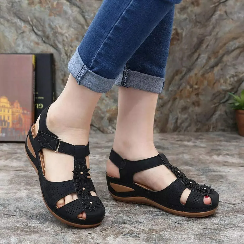Leather Orthopedic Sandals for Women Orthotic Rainbow Flip Flops Woman's Summer Sandals Orthotic Women's Sandals Flat Black, No Back Strap Orthopedic Confort Formal Sandals for Women 2025