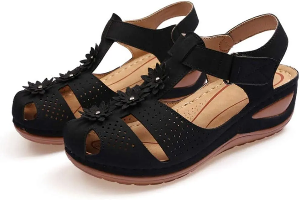 Leather Orthopedic Sandals for Women Orthotic Rainbow Flip Flops Woman's Summer Sandals Orthotic Women's Sandals Flat Black, No Back Strap Orthopedic Confort Formal Sandals for Women 2025