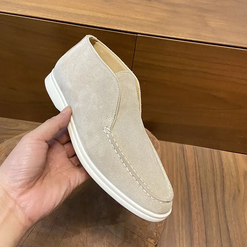 Luxury Suede High Top Loafers
