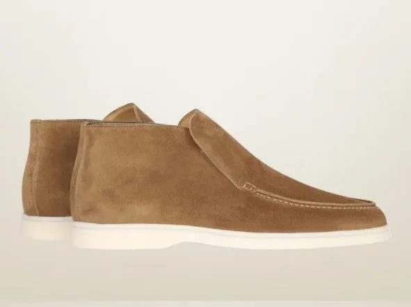 Luxury Suede High Top Loafers