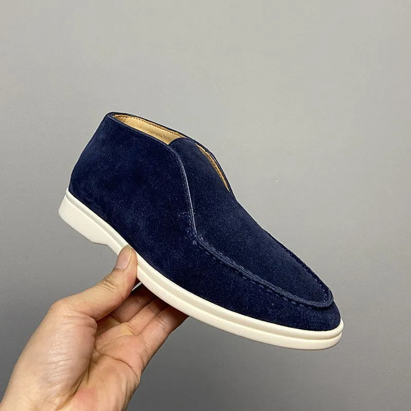 Luxury Suede High Top Loafers