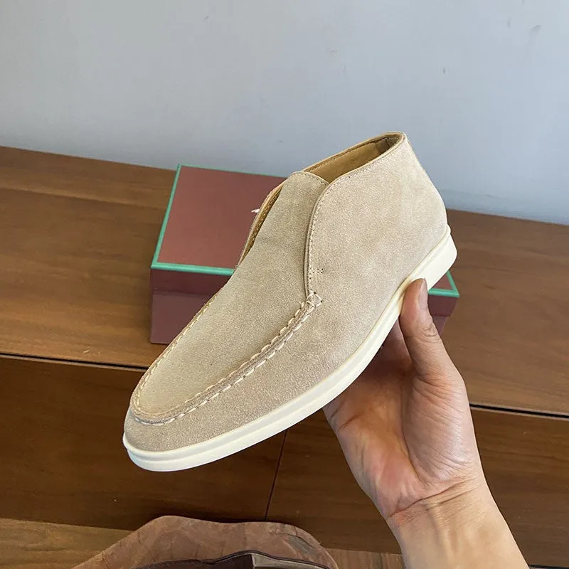 Luxury Suede High Top Loafers