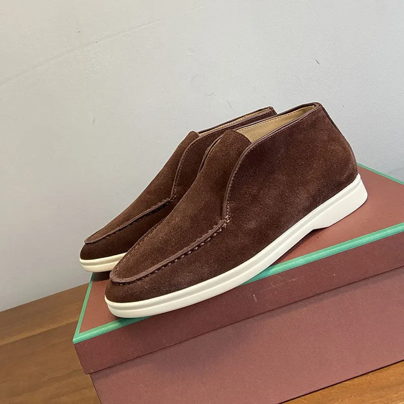 Luxury Suede High Top Loafers