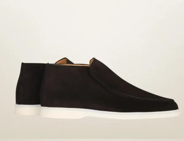 Luxury Suede High Top Loafers