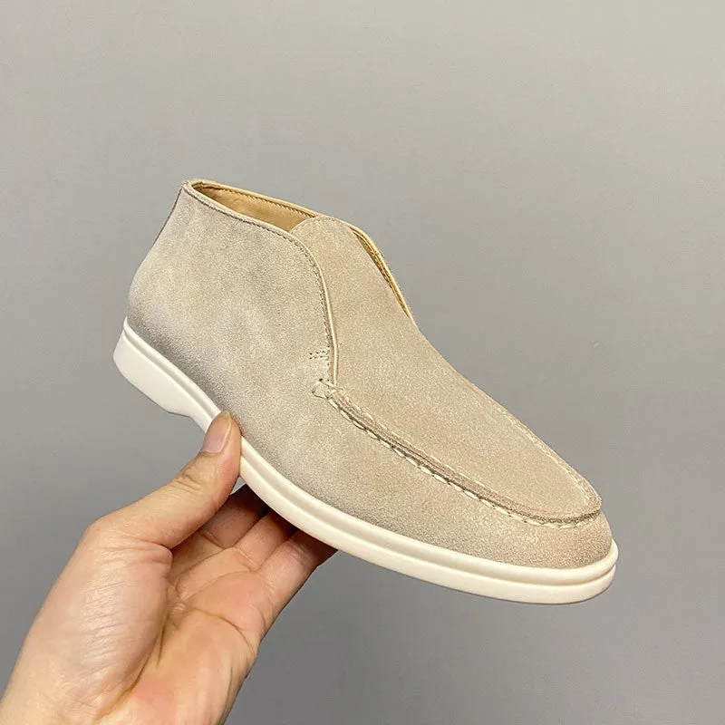 Luxury Suede High Top Loafers