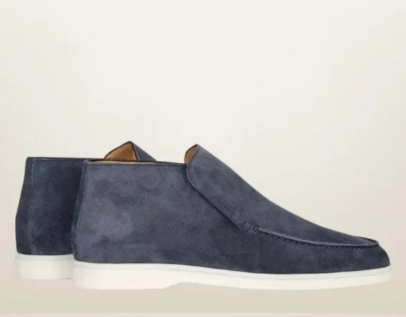 Luxury Suede High Top Loafers