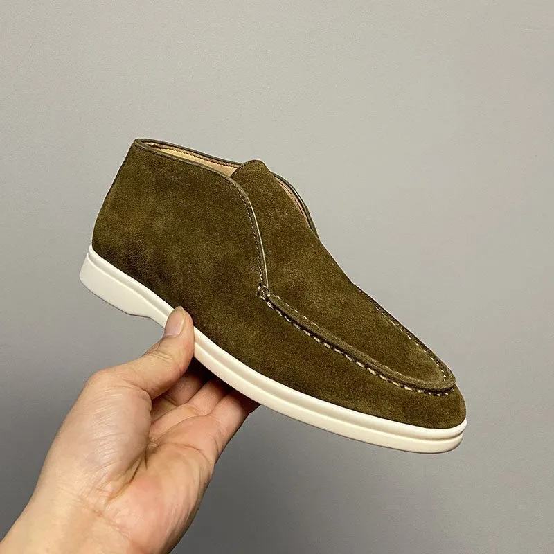 Luxury Suede High Top Loafers