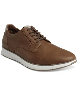 Men's Faux Leather Lace-Up Sneakers Created for Macy's Alfani brown