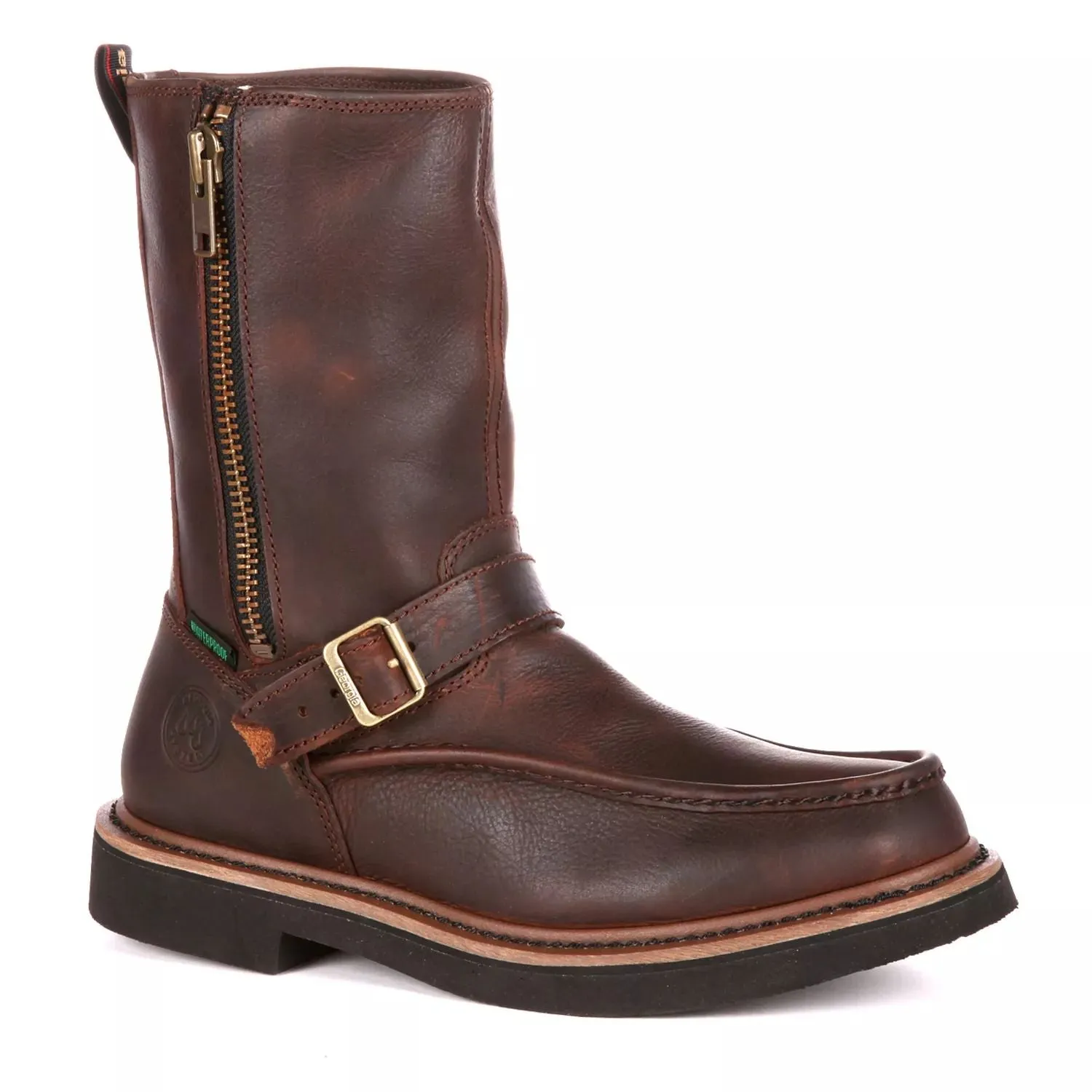 Men's Georgia Boots 10 Inch Side Zip .  Wellington Waterproof Work Boots