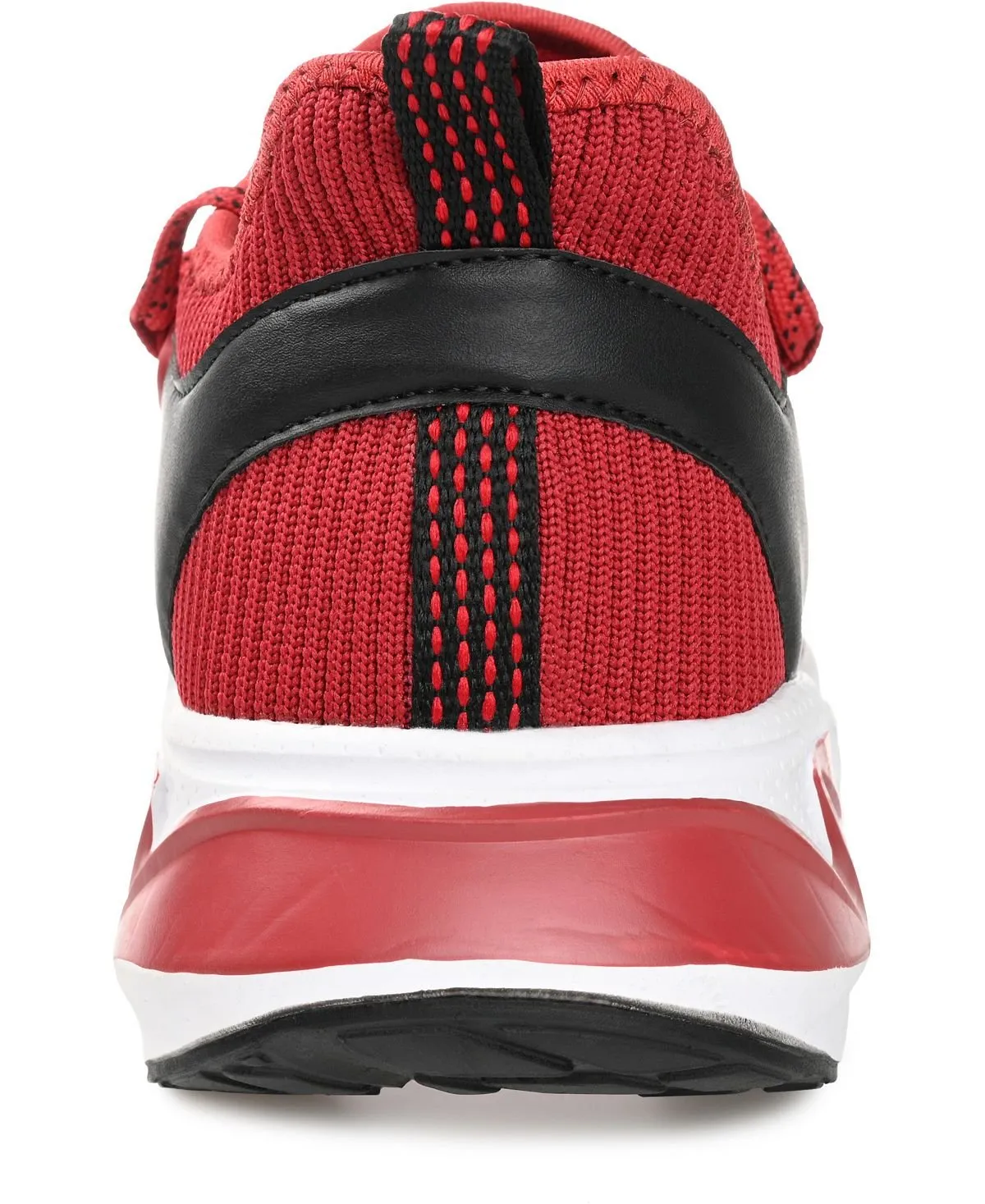 Men's gibbs knit athleisure Vance Co. sneakers, red
