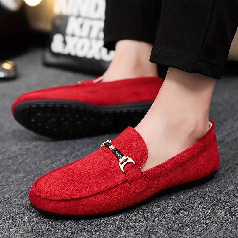 Men's PU Leather Loafers | Casual Lightweight Slip On Shoes