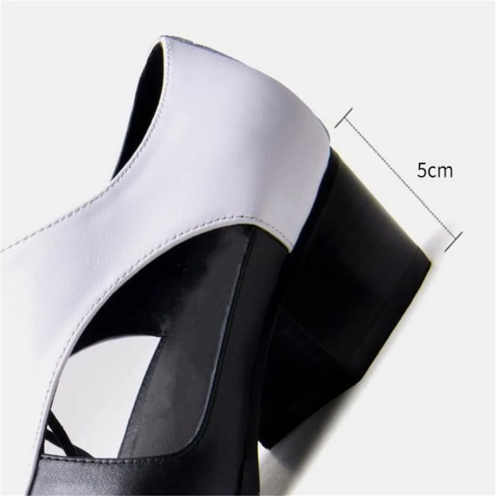 Mens Sandals High Heels Leather Dress Men Shoes Business Office Work Breathable Hollow Pointed-Toe Shoes Sandals (Color : White, Size : 4.5code) (Black 7code)