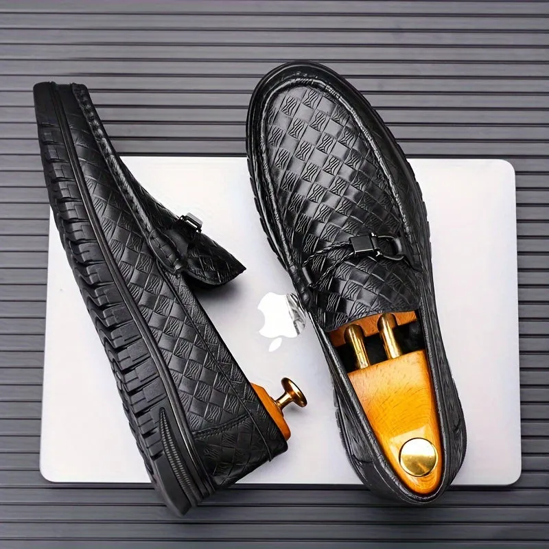 Mens Sleek Business Casual SlipOn Loafers