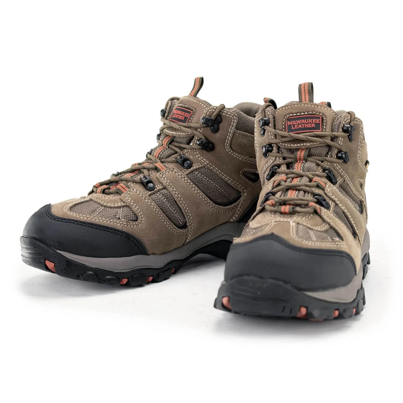 Milwaukee Leather Men's Brown Suede Lace-Up Waterproof Outdoor Hiking